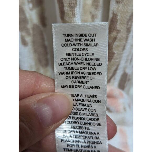 Zenergy by Chicos Womens Neutral Sequin Trim Leopard Ombre Tee Size 3 NWT $69.50 - Picture 6 of 6